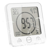 Bathroom Clock, Lcd Digital Shower Alarm Clock Termômet 1