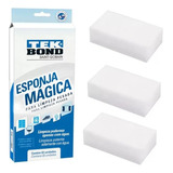 Esponja Magica Limpeza Pesada Tekbond 3 Unid