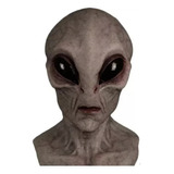 Máscara De Alienígena, Látex De Halloween Realista 3d Color M1