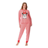 Pijama Algodón Minnie Caffarena Talla L Color Rojo 30880