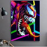 Cuadro Decorativo Venom Abstracto Colorido Arte 40x60cm
