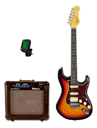 Guitarra Tagima Tg-540 Tg 540 Sb Kit Com Amp E Afinador
