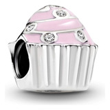 Pandora Pink Cupcake Charm Bracelet Charm Moments Pulseiras 