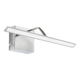 Aplique Pared Cuadros Movil Luz Led Calida 40cm Cuadra Cromo Gioluce