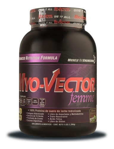 Proteína Myo-vector Femme 3 Lbs Zero Carbs Sabor Moka