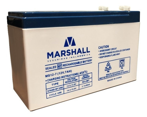 Bateria Gel 12v 7a Recargable Ups Alarma Alonso Dsc X28 Marshall Acuda