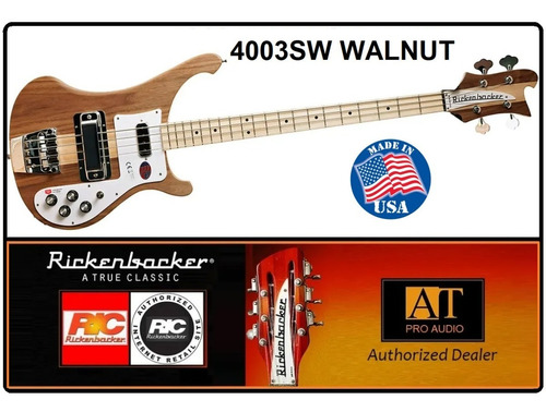 Baixo Rickenbacker 4003sw Walnut Original Usa Na At Proaudio