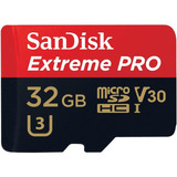 Tarjeta De Memoria Micro Sdhc Sandisk Extreme Pro 32gb