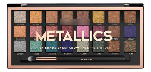 Paleta De 24 Sombras Metallics Profusion Cosmetics