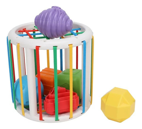 Juguete Cubo Montessori Para Encajar Figuras Para Bebé Niño