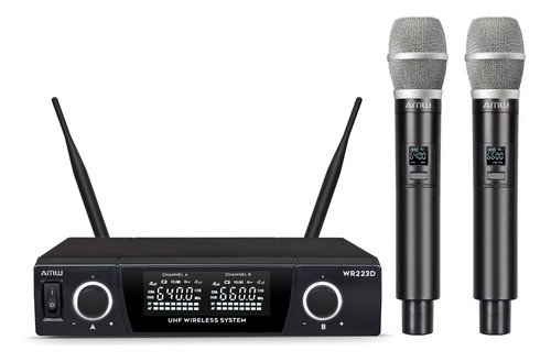 Amw Au120 Microfone Sem Fio Duplo De Mão Digital Diversity !
