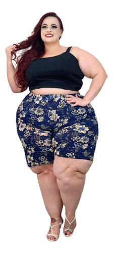 Kit De 2 Bermudas Plus Size Liganete Para Senhoras Modernas