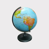 Globo Terráqueo 30cm Político Relieve En Español  Mapas Lujo