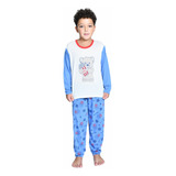 Pijama Menino Infantil Inverno Manga Longa Premium Oferta