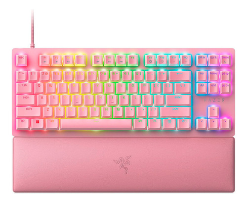 Teclado Gamer Razer Huntsman V2 Rgb Switch Red - Rosa