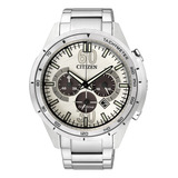 Relógio Citizen Eco Drive Ca4120-50a / Tz30437q Original Cor Da Correia Prateado Cor Do Bisel Prateado Cor Do Fundo Prata