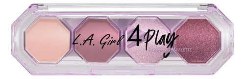 Paleta Sombra Para Ojos Profesional La Girl 4 Play Glitter Color De La Sombra Violeta