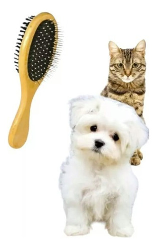 Cepillo Para Peinar Mascotas Perro Gato Doble Función 