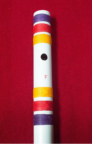 Flauta Traversa En Pvc Bansuri Plástico (sa En Fa) Grave