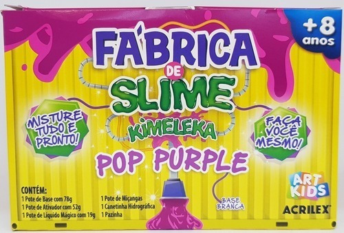 Fabrica De Slime Acrilex Kimeleka Pop Purple + 8 Anos