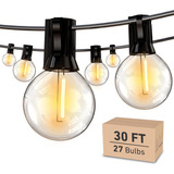 Guirnalda Led Exterior 9 Metros, 27 Bombillas Edison, Imperm