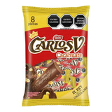 Carlos V Cacahuate Chocolate Bolsa Con 8 Pzas De 20 Grs