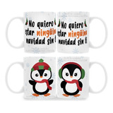 Mugs Pareja Duo Tazas Navidad Pinguinos Amor Novios