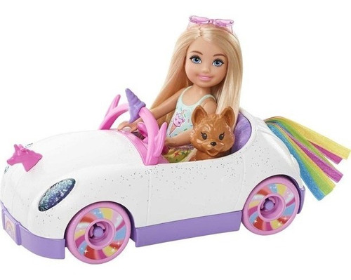 Barbie Club Chelsea Auto Unicornio 