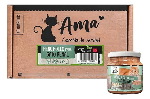 Ama Alimento Húmedo Para Gatos Renal Pack 6 Frascos