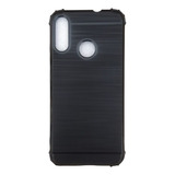 Capinha Case Para Moto E6 Plus Tela 6.1  Preta Emborrachada