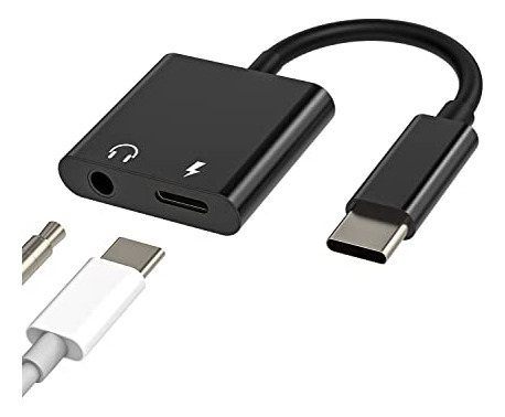 Adaptador De Audio Usb C A 3,5 Mm, Conector A, 2 En 1, Dac T