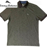 Tommy Bahama Rococó Gris A Rayas Manga Corta