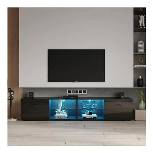 Mueble Tv Led High Gloss Qinchu 80''