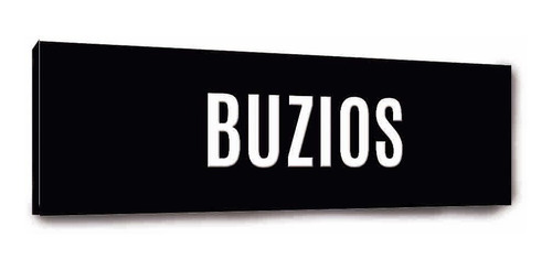 Cartel Con Nombre De Ciudades - Buzios - Barcelona