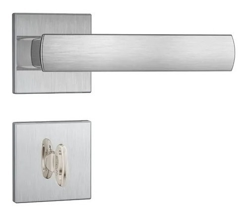 Fechadura Porta Banheiro 823/35 Escovado Roseta Inox Stam