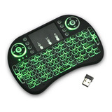 Mini Teclado Touchpad Com Led Wireless Bluetooth Sem Fio