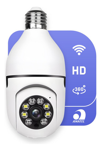 Camera Ip Lampada Inteligente Panoramica Yoosee Wifi E Espiã