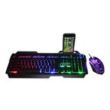 Combo Kit Teclado Metalico + Mouse Retroiluminado Gamer