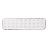 Luminaria De Emergencia 30 Leds Slim Bivolt Cor Branco 110v/220v