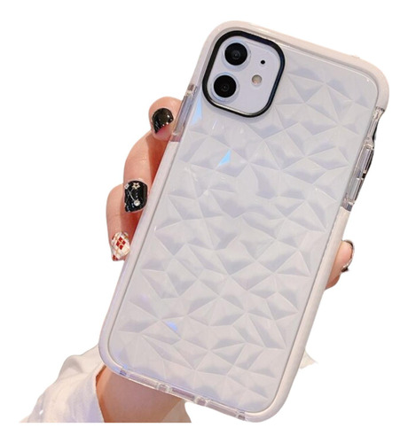 Case Para iPhone De Diamantes 3d Goma Gruesa Relieve Resistente Uso Rudo Hombre Mujer Dama Funda Bordes Con Airbag Moda