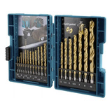 Set 18 Brocas Hss-tin Titanio Alta Calidad Industrial Makita