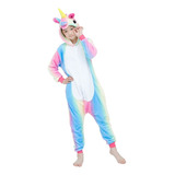 Pijama Kigurumi Para Niñas Y Niños Con Bonito Unicornio Arco