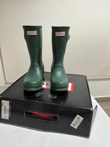 Botas Hunter Color Verde Altas Talle 36