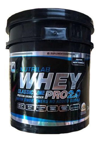 Whey Pro 2.0 3kg Nutrilab Proteína Concentrada Premium