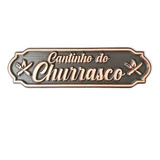 Placa Cantinho Do Churrasco Personalizada Em Madeira Maciça