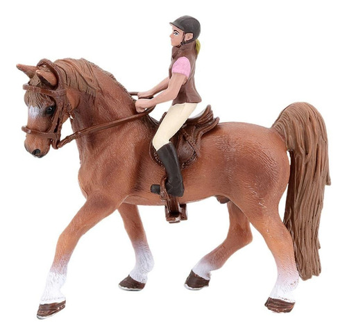 Figura Animal De Plástico Realista Brinquedo Cavalo Em