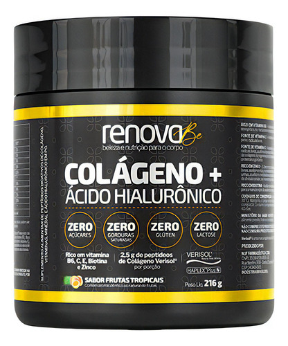 Renova Be Colágeno+ácido Hialurônico Sabor Frutas Tropicais