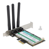 Adaptador Wifi De Doble Banda 2,4/5 Ghz 450 Mbps Antena Pcie