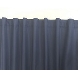 Cortina Blackout Textil Cubre 100% Bloquea Paso Luz Dkama F Color Azul Marino