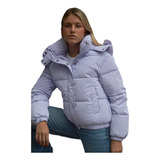 Campera Puffer Oversize Inflable Mujer Abrigada Capucha 